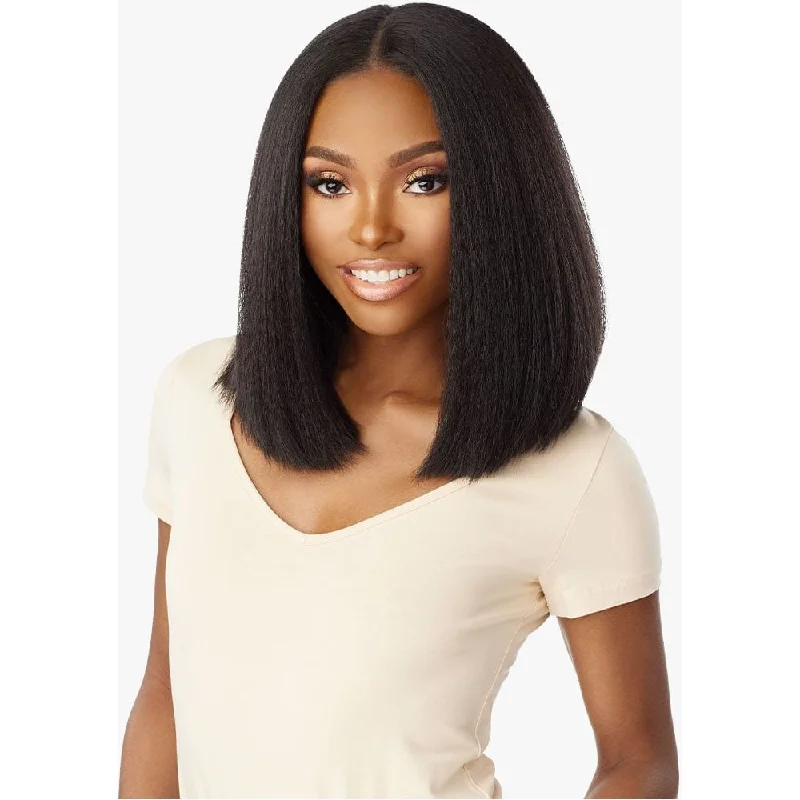 Sensationnel Kinky Edges 13x6 Synthetic HD Lace Front Wig - Kinky Bob 14""